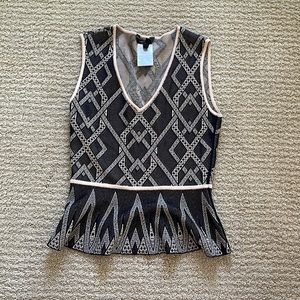 Bcbg max azria knit peplum top